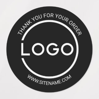 Étiquettes Logo d'entreprise personnalisé Merci
