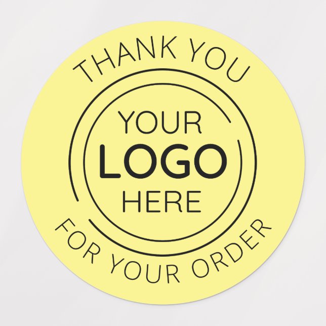 Étiquettes Logo minimaliste de Merci personnalisé (Design 1)