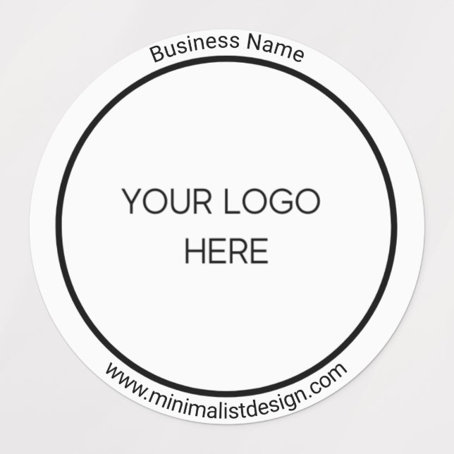 Étiquettes Logo personnalisé minimaliste (Design 1)