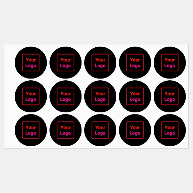 Étiquettes Logo personnalisé simple et élégant ici société cl (Feuille)