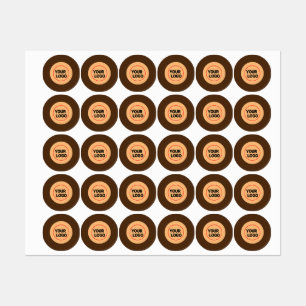 Étiquettes Logo personnalisé simple et élégant ici société cl