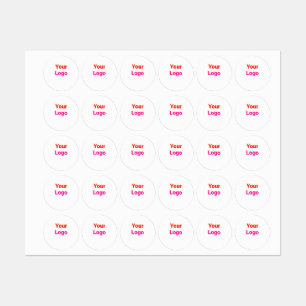 Étiquettes Logo personnalisé simple et élégant ici société cl