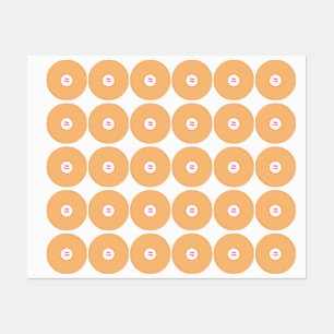 Étiquettes Logo personnalisé simple et élégant ici société cl