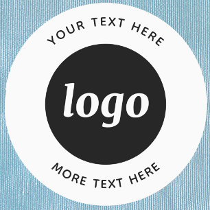 Étiquettes Logo Simple Avec Entreprise Texte