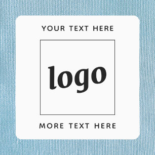 Étiquettes Logo Simple Avec Entreprise Texte