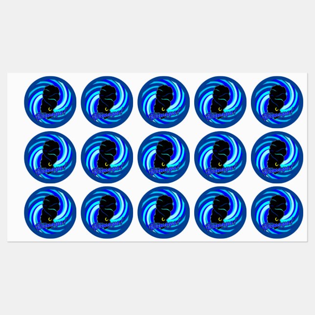 Étiquettes Maferefun Yemaya (Feuille)