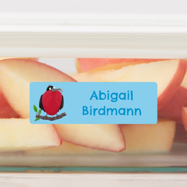 Étiquettes Magnifique dessin de frégate oiseau personnalisé (Apposé)