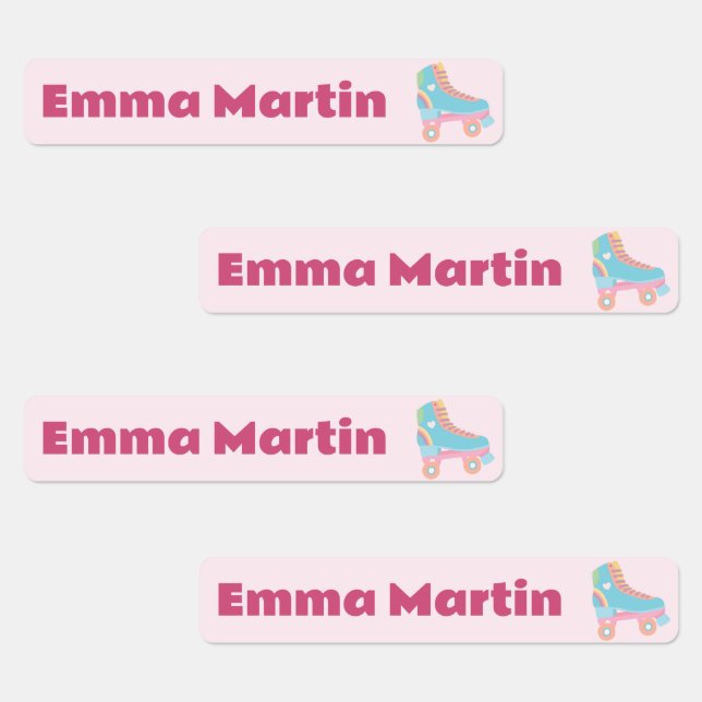Étiquettes maigres pour stylos - Roller Disco Past (Groupe)
