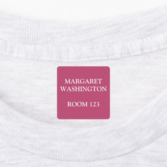 Étiquettes Maison Résidentielle Personnalisée Fer Rose Sur Le (Apposé)