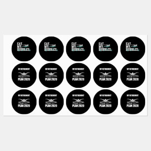 Étiquettes Mangez Mes Bulles Amusante Nage Cadeau nage nage n