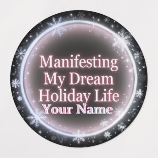 Étiquettes Manifestation de ma vie de vacances de rêve motif