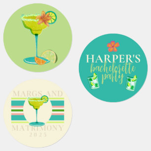 Étiquettes Margs et Matrimony Beach Enterrement de Vie de Jeu