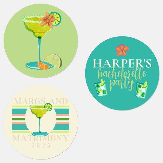 Étiquettes Margs et Matrimony Beach Enterrement de Vie de Jeu (Groupe)