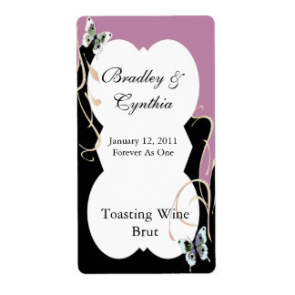 Étiquettes mariage du vin