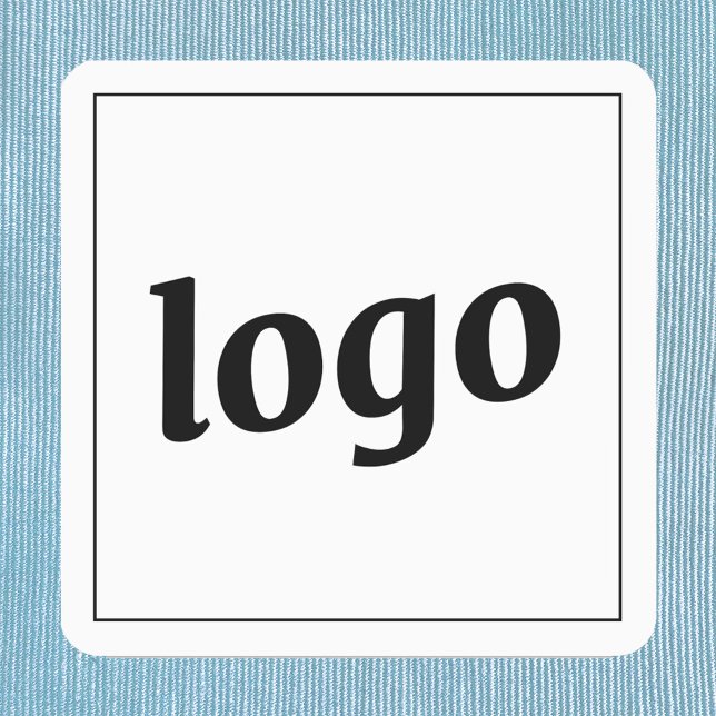 Étiquettes Marque simple d'entreprise du logo (Simple logo with custom text business promotional branding clothing labels)