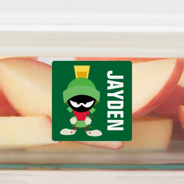 Étiquettes MARVIN LE MARTIAN™ Prêt à attaquer | Ajouter un no (Apposé)