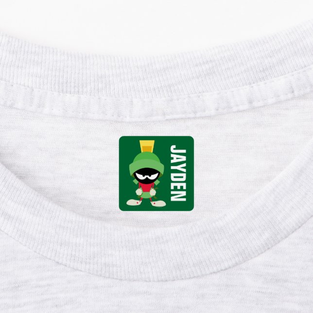 Étiquettes MARVIN LE MARTIAN™ Prêt à attaquer | Ajouter un no (Apposé)