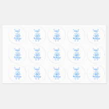 Mauve blanche bleu shhh nom floral 60e anniversair