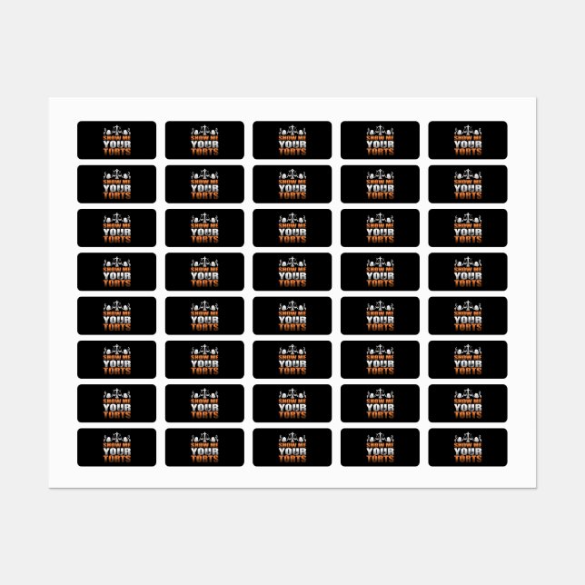 Étiquettes Me montrer votre avocat Torts Droit étudiant Paral (Feuille)