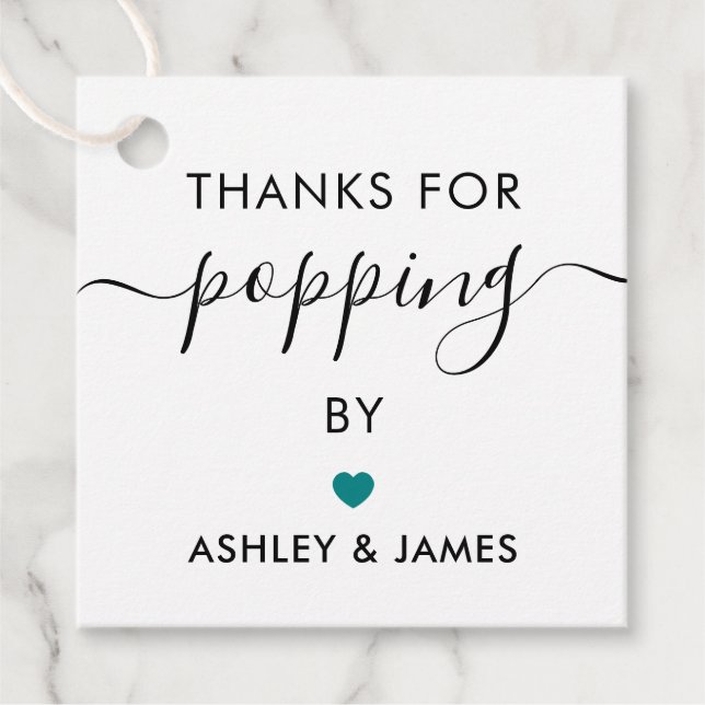 Étiquettes Merci d'être passés par ici, Étiquette  (Devant)