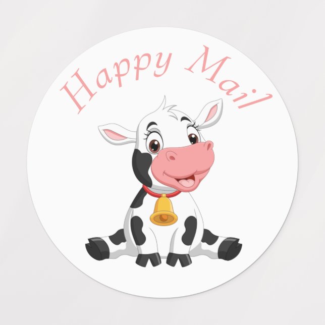 Étiquettes merci les autocollants roses d'anniversaire (Design 3)