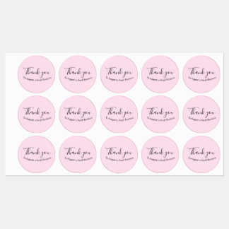 Étiquettes Merci pour soutenir une petite entreprise