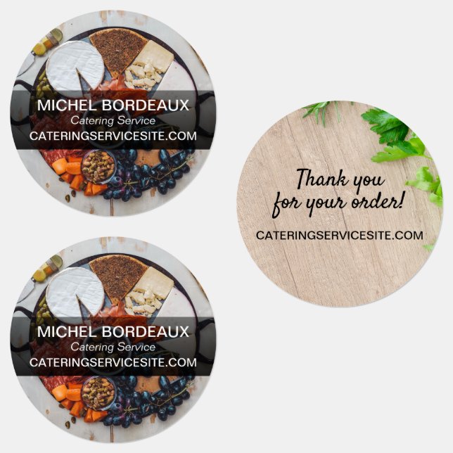 Étiquettes Merci pour votre commande Service de restauration (Groupe)