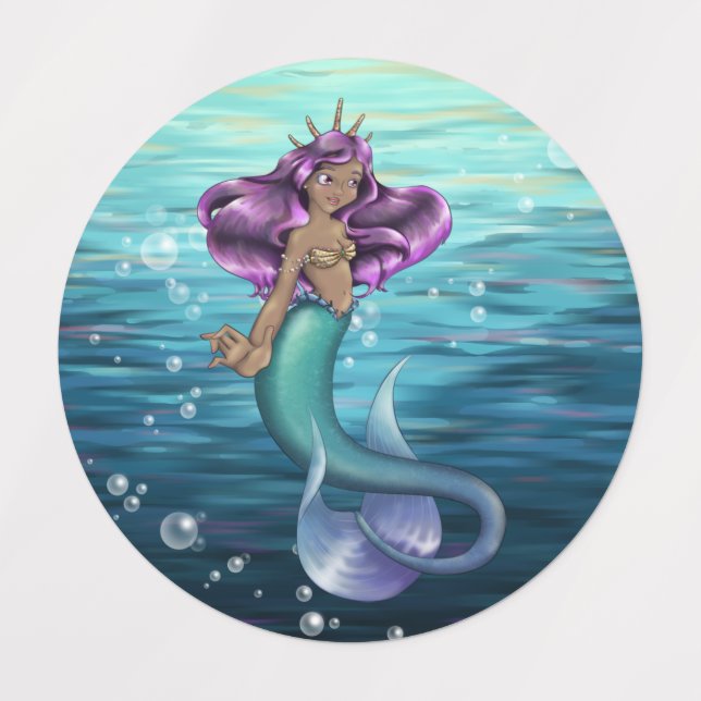 Étiquettes Mermaid Iole (Design 1)