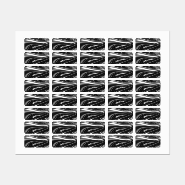 Étiquettes Métal argenté (Feuille)