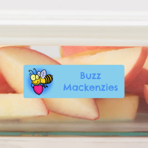 Étiquettes Mignon drôle abeille avec dessin animé personnalis