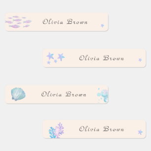 Étiquettes Mignonne Under the sea Day Care Nom de l'école Vêt