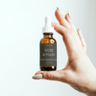 Étiquettes minimalistes d'huile essentielle / Bout