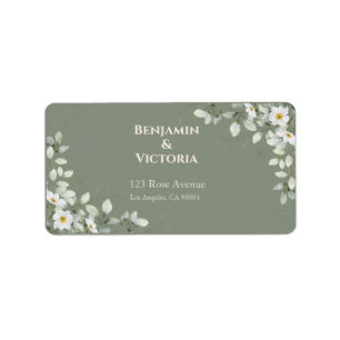 Étiquettes minimalistes pour cadeaux de mariage