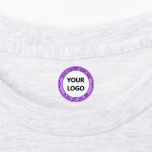 Étiquettes Modèle d'autocollants commerciaux avec logo de soc