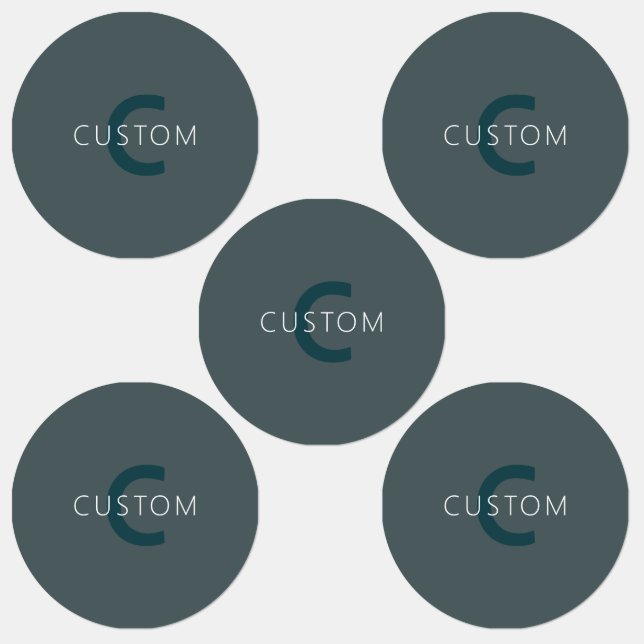 Étiquettes Modèle monographique élégant et personnalisable (Groupe)