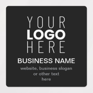 Étiquettes Modèle promotionnel simple pour le logo de votre e