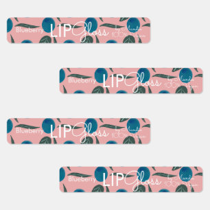 Étiquettes Moderne Lèvres brillantes Blueberry Branding Embal