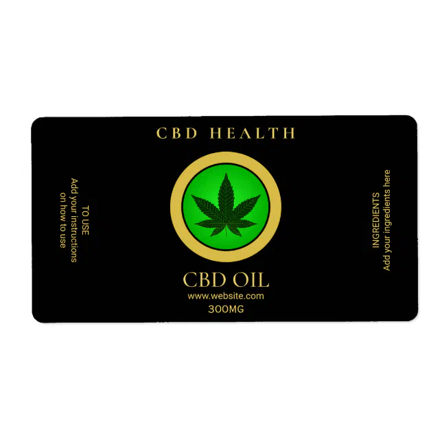 tiquettes modernes de CBD Oil | Zazzle.fr
