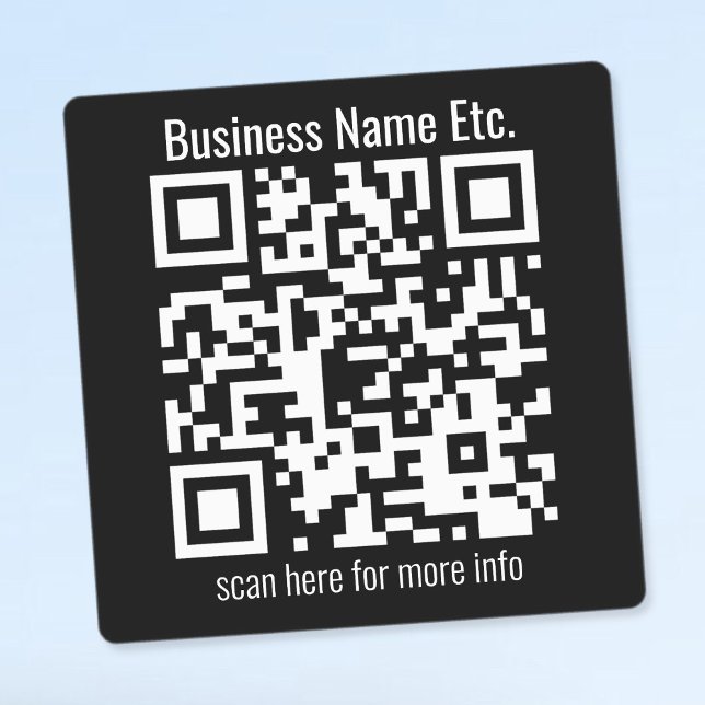 Étiquettes Modifiable instantanément QR Code & Business Name  (Créateur téléchargé)