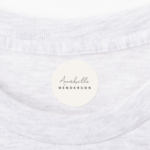 Étiquettes Monogram neutre Minimalist stylish