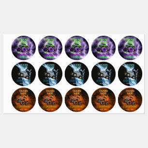 Étiquettes Monster Truck merci autocollants/étiquettes de ser