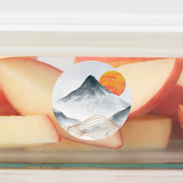 Étiquettes Montagne bleue (Apposé)