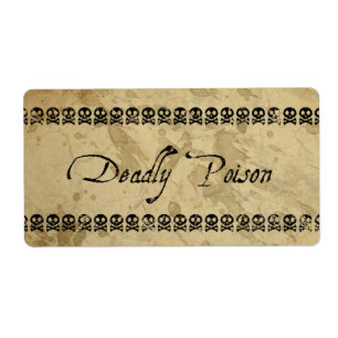 Étiquettes mortels de poison (grands)