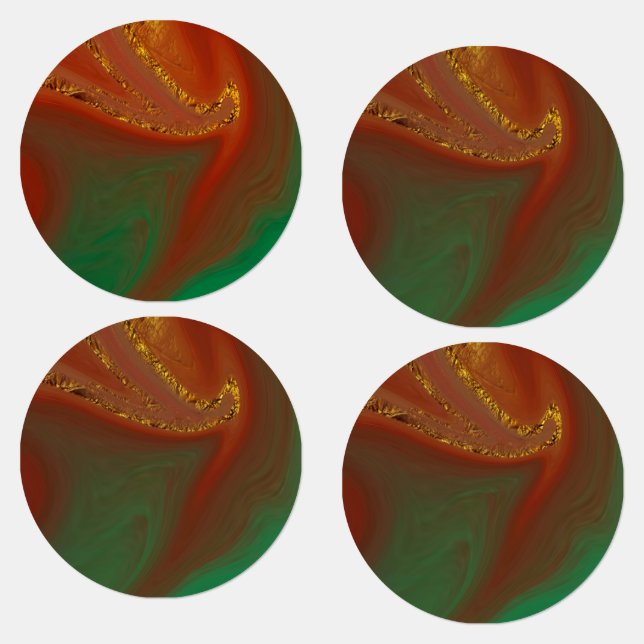 Étiquettes motif abstrait (Groupe)
