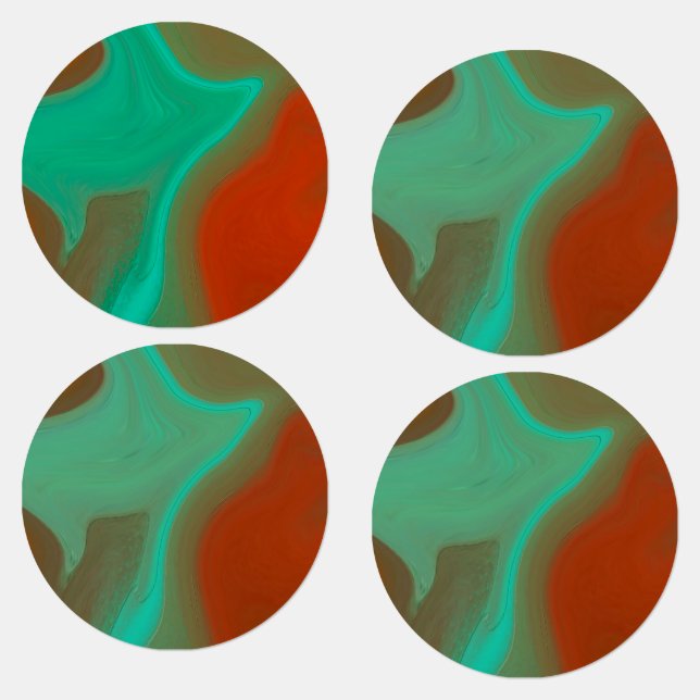 Étiquettes motif abstrait (Groupe)