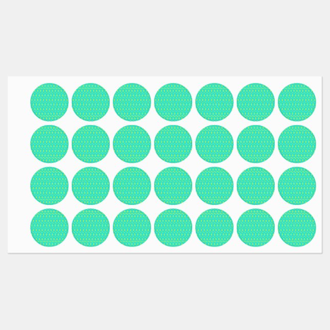 Étiquettes motif moderne et coloré (Feuille)