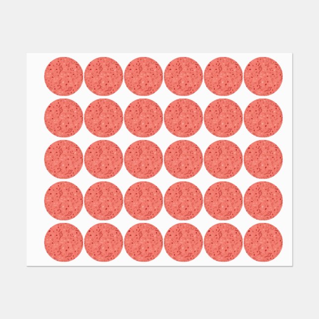 Étiquettes Motif musical (Feuille)