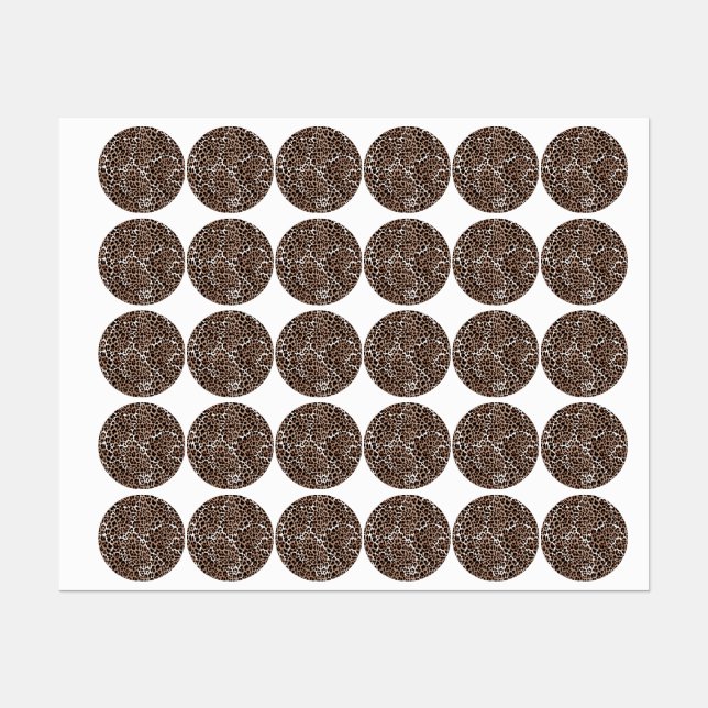 Étiquettes motif poster de animal (Feuille)