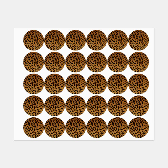 Étiquettes motif poster de animal (Feuille)