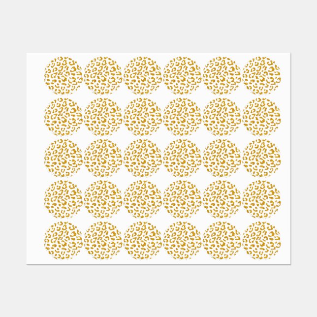 Étiquettes motif poster de animal (Feuille)